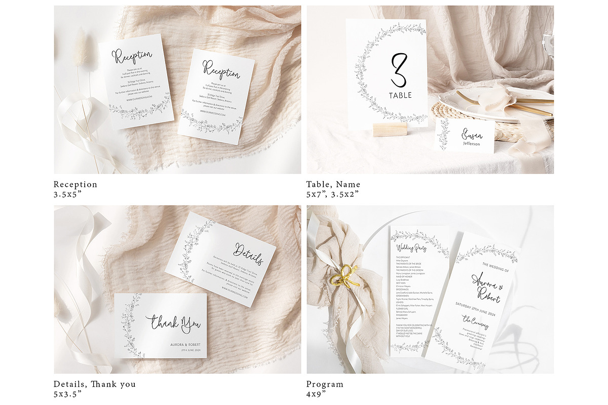 Wedding Invitation Template Canva, an Invitation Template by PawGraphic (Photo 5 of 10)