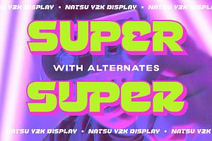 Natsu Y2K Dsiplay Font