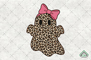 Preppy Ghost Leopard Spooky Coquette, an Illustration by Craft Nest (Thumbnail 1 of 6)
