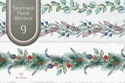 Winter Birds Watercolor Clipart, an Animal Illustration by AnitaPol (Thumbnail 12 of 14)