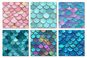 Shining Mermaid Scales Digital Paper, a Texture Graphic by Dream Creation (Thumbnail 5 of 6)