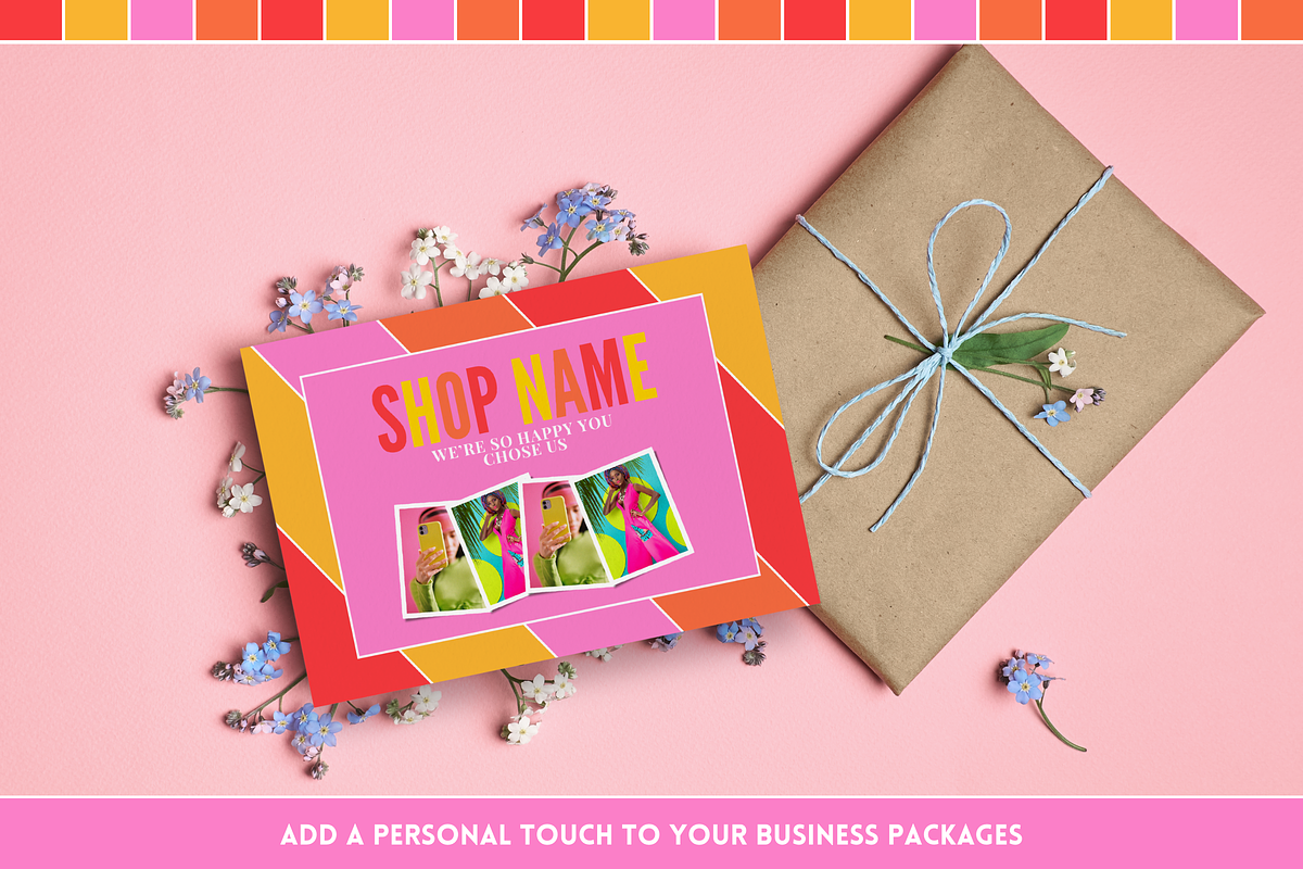 Colorful Thank You Card, a Card Template by SunshineStudioBoutique (Photo 8 of 10)