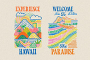 Hello Hawaii Retro Surf Font Trio, a Handwritten Font by AndrewPixelType (Thumbnail 11 of 18)
