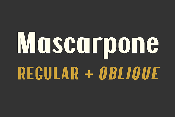 Mascarpone Typeface preview 7