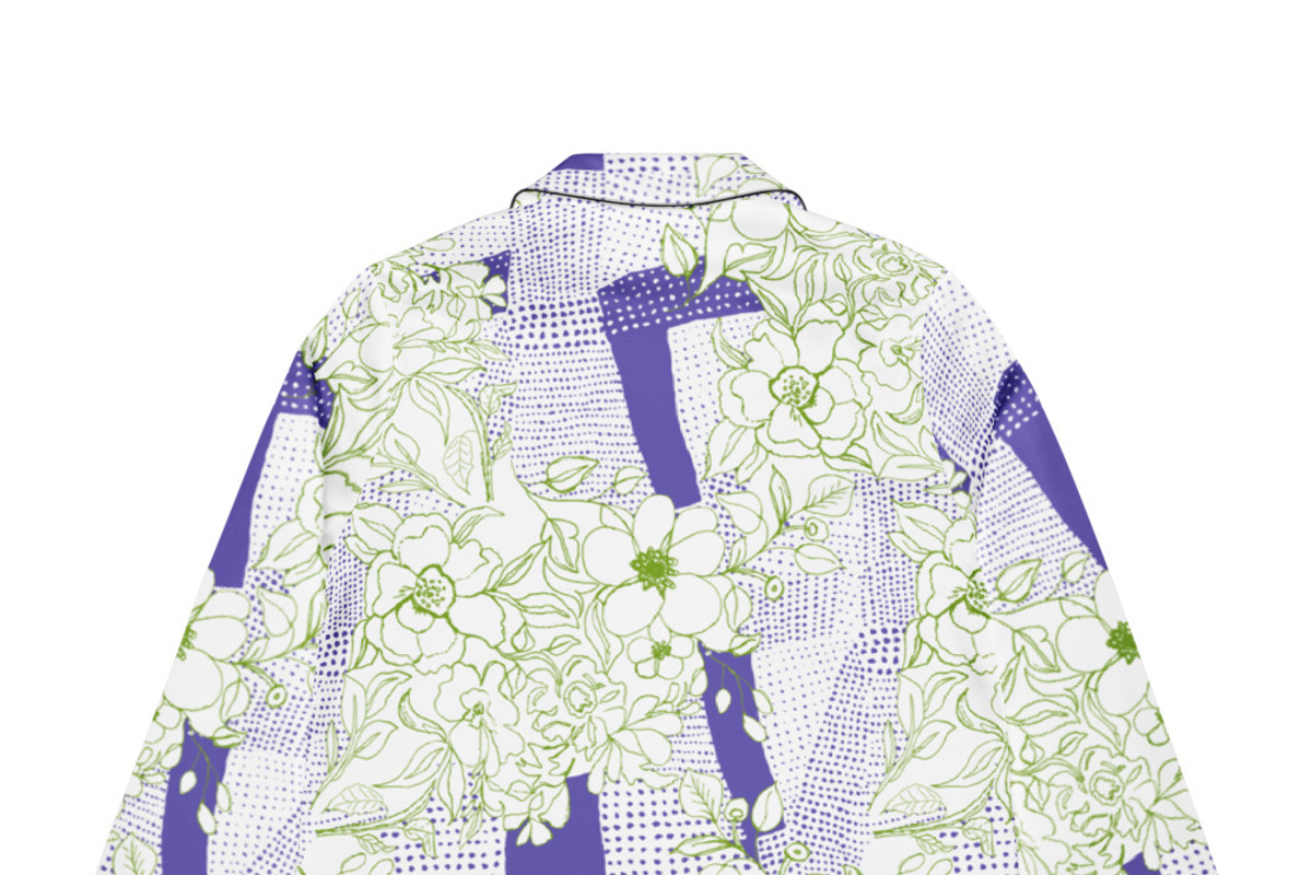 Floral Disruption – Green & Violet, an Illustration by kraalikaacreations (Photo 4 of 7)