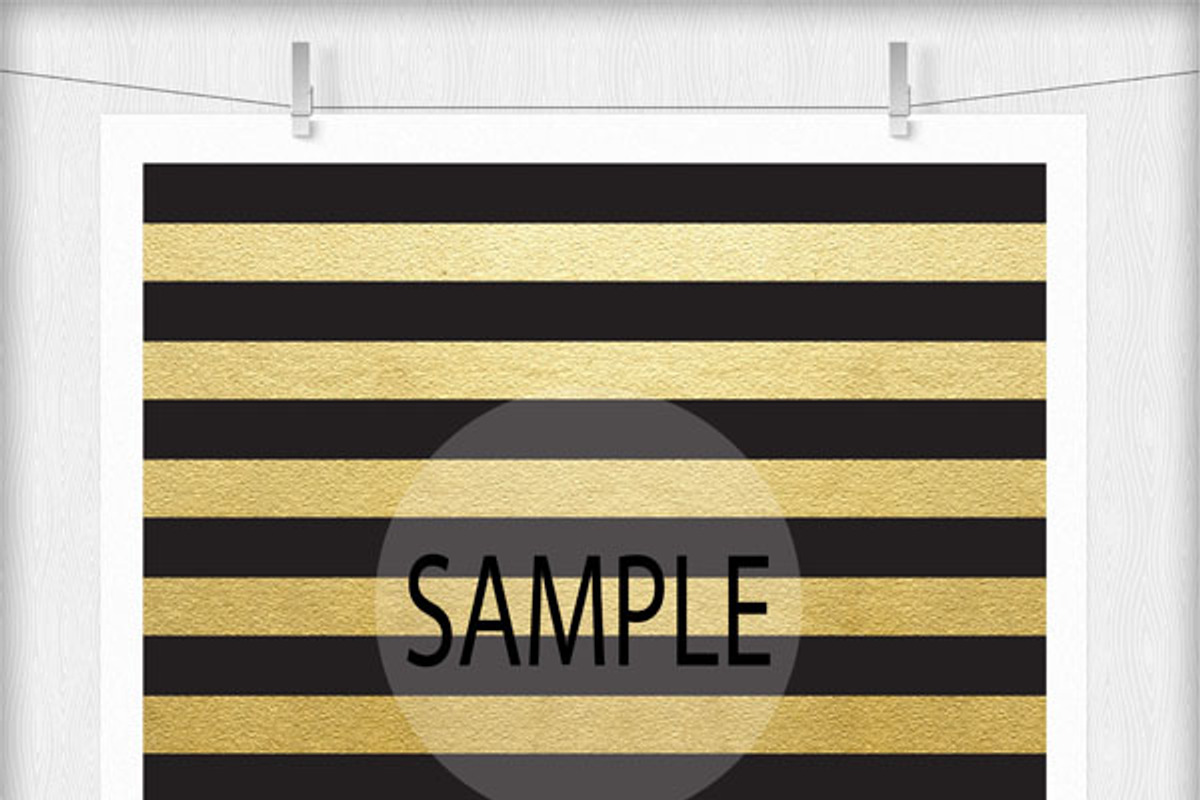 Black and Gold Digital Paper Pattern, a Texture Graphic by Leska's Digitals (Photo 6 of 6)