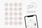 INSTAGRAM HIGHLIGHTS / story sketch, a Social Media Template by KruthDesign (Thumbnail 1 of 4)