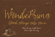 WindeRums - Rustic Floral Script, a Script Font by HypeWorksCo (Thumbnail 1 of 15)