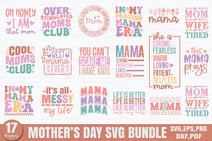 Mother’s Day SVG Bundle, Mom SVG, a Graphic by Designer302