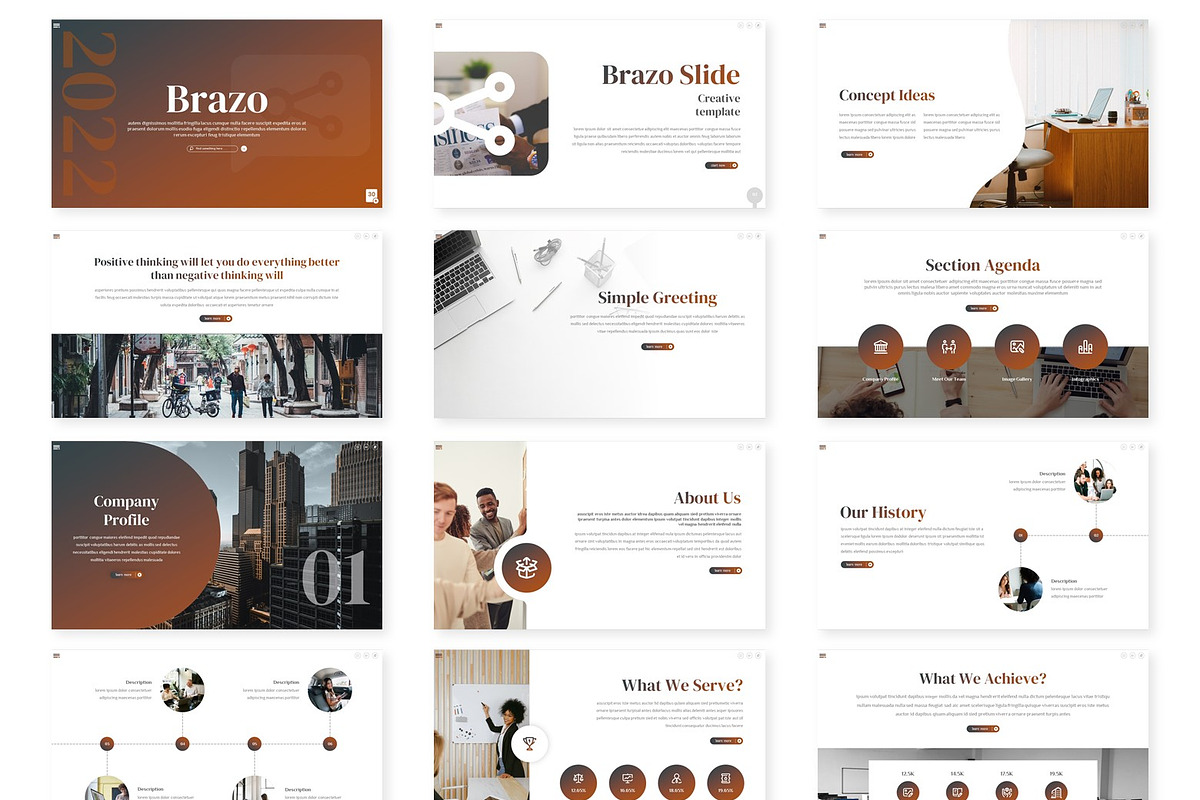 Brazo - Powerpoint Template, a Presentation Template by AQR Studio