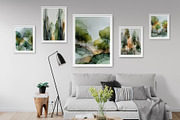 Watercolor Forest Illustration, a Decorative Illustration by Housui Patterns (Thumbnail 11 of 12)