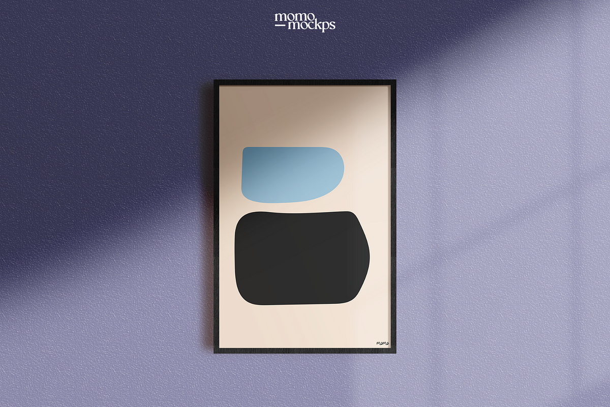 2:3 Ratio Black Wood Frame Mockup, a Household Mockup by momomockps (Photo 8 of 14)