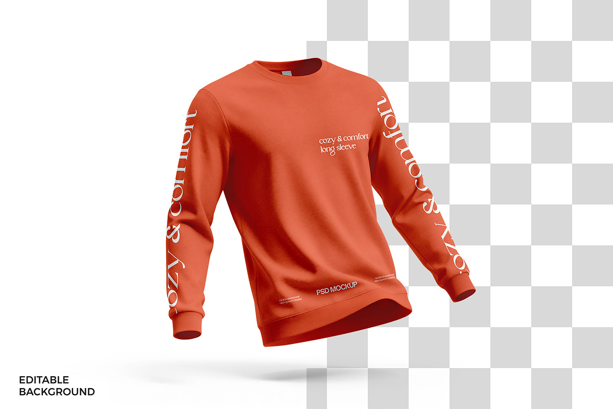 Long Sleeve T-Shirt Mockup, a Hoody Mockup by Ram Studio LLC (Photo 9 of 12)