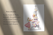 Beautiful girls and the Eiffel tower, an Illustration by Laifalight (Thumbnail 2 of 5)