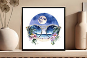 Tropical Summer Beach Glasses Hibisc, an Illustration by DreamCafeArt (Thumbnail 5 of 5)