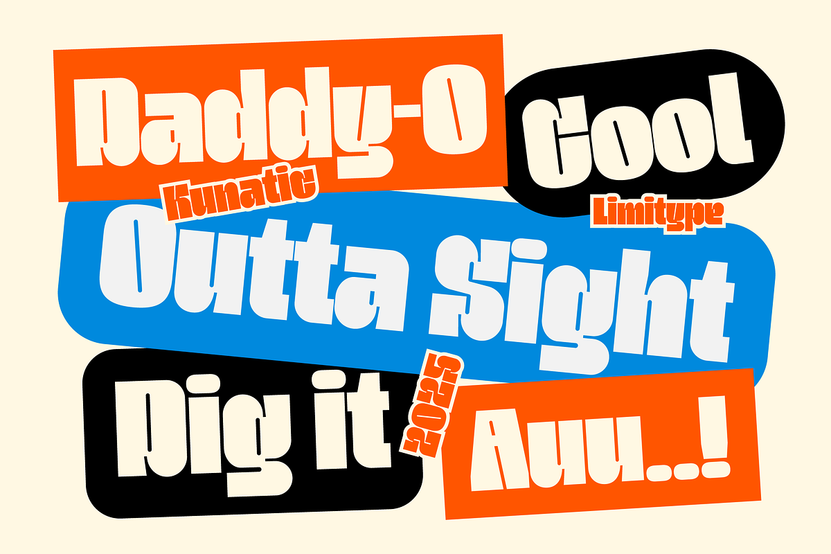 Kunatic - Retro Bold Font, a Sans Serif Font by limitype (Photo 7 of 13)