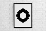 Lifebuoy Silhouette SVG, an Illustration by newminddesign (Thumbnail 2 of 3)