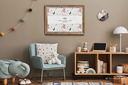 Landscape Frame in Baby Room Mock-up, a Print Template by Branda Keeps (Thumbnail 7 of 30)