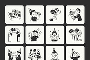 Birthday Doodles Collection, an Outline Icon by Vectors Market (Thumbnail 7 of 8)