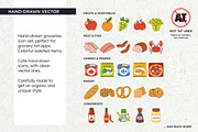 Grocery List Icon Set, a Solid Icon by insemar (Thumbnail 2 of 4)