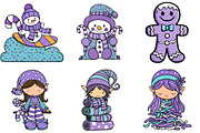 Quirky Christmas Clipart, an Illustration by DreamArtGraphic (Thumbnail 4 of 4)