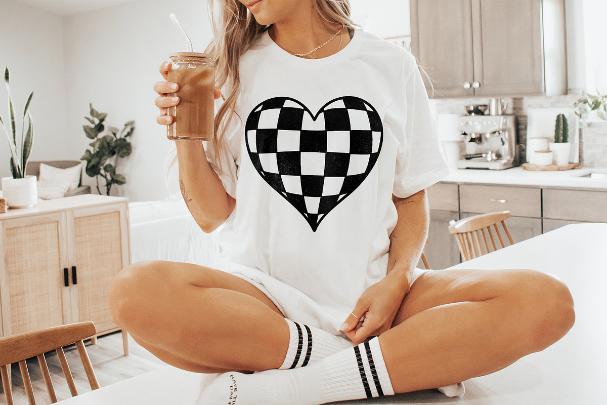 Checkered Heart PNG, Valentines Day, an Illustration by SharpMarketplace (Photo 9 of 9)
