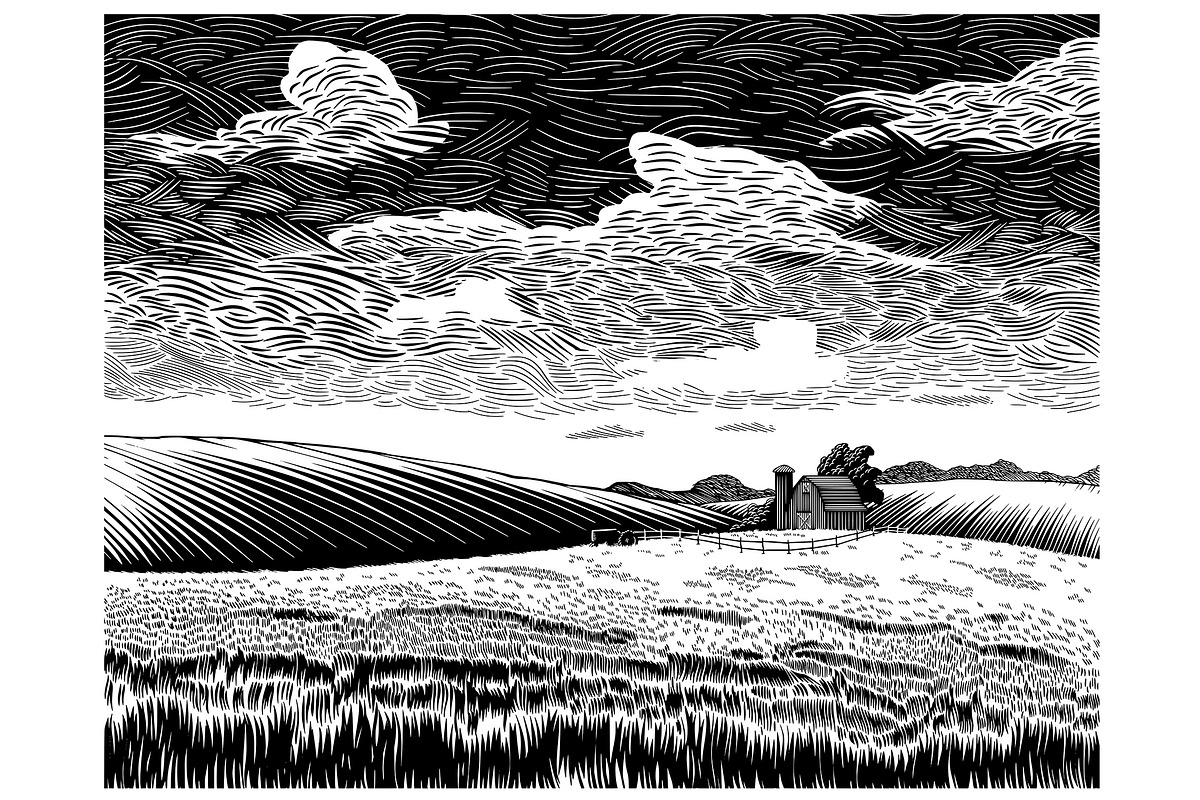 Grassy Farm Field, an Illustration by blue67sign (Photo 1 of 2)