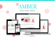 Amber - Girlish WP Theme 30% OFF, a WordPress Template by IdeaBox Themes (Thumbnail 1 of 5)
