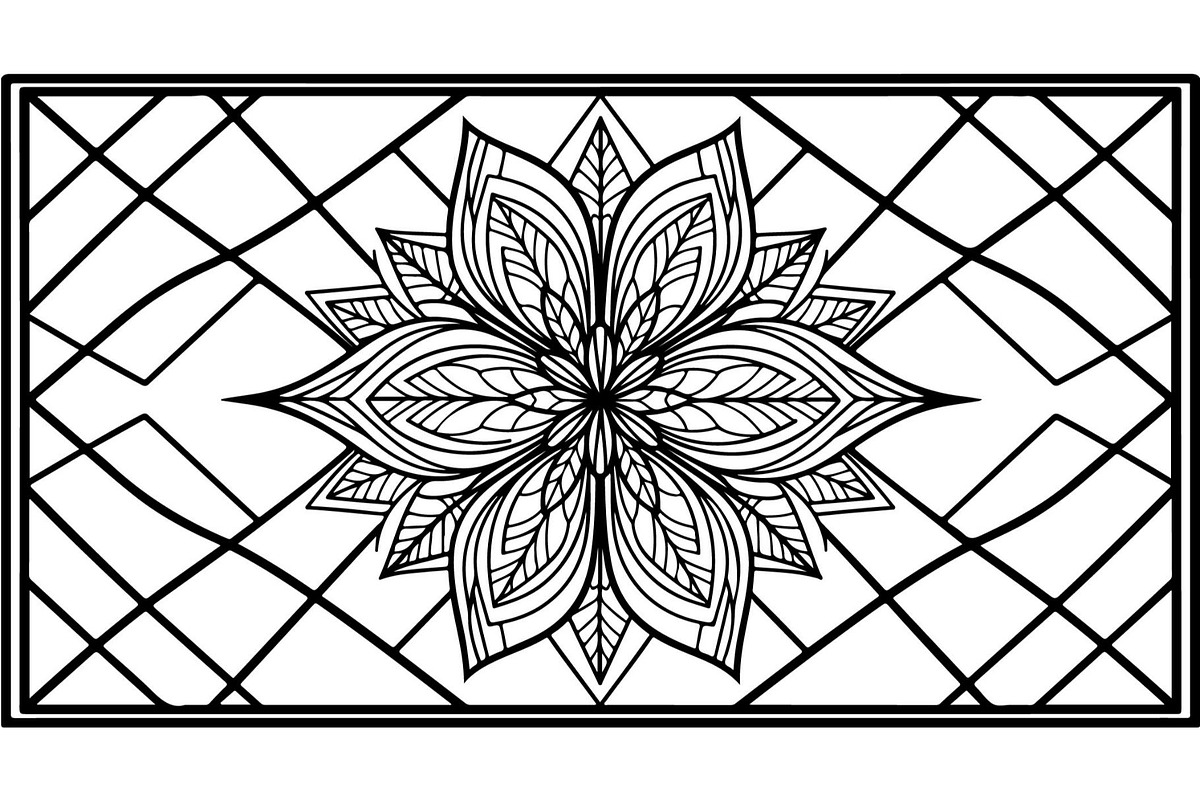 Decorative Mandala Panel Vector Set, a Decorative Illustration by Designer_Momina (Photo 2 of 21)