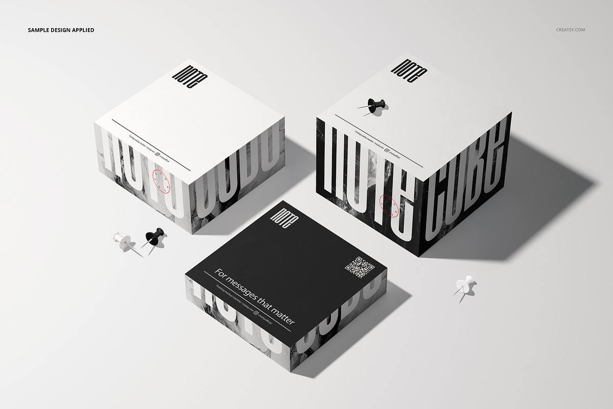 Note Cube Mockup Set, a Merchandise Mockup by Creatsy (Photo 4 of 13)