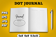 Dot journal kdp interior, a Magazine Template by TiveCreate (Thumbnail 1 of 3)