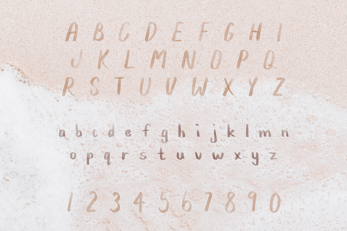 Easy Breezy SVG Watercolor Font, a Sans Serif Font by Saint Street Creative (Photo 6 of 6)