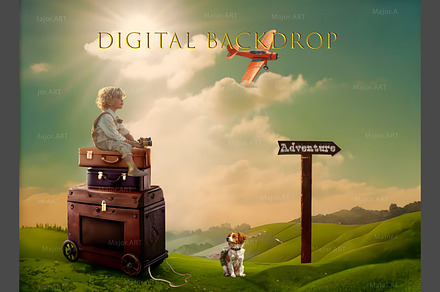 Adventure Digital Backdrop