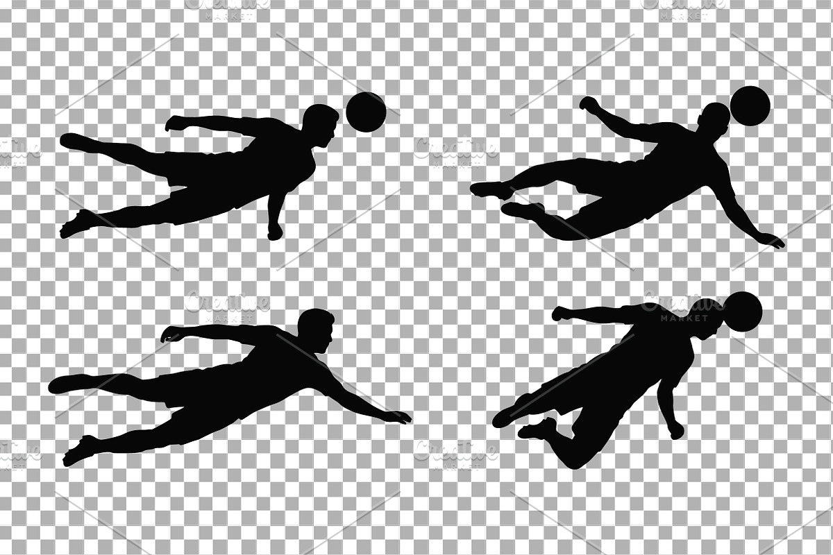Airborne Soccer Silhouette Vector, an Object Graphic by Artonix (Photo 3 of 3)