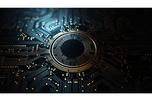 intricate technology background, a Technology Photo by pikepicture