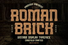 Roman Brick Vintage Display Typeface