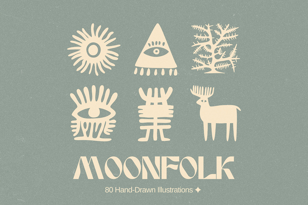 Moonfolk: 80 Hand-Drawn Illustration, a Decorative Illustration by Veyla (Photo 1 of 10)