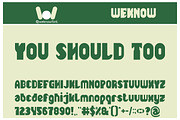 One Thousand font, a Font by weknow (Thumbnail 4 of 9)