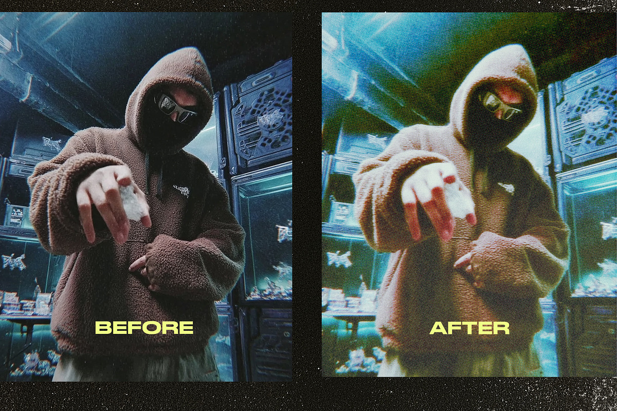 70 Film Grain + Glow Effect PSD Pack, a Texture Graphic by Lostkids (Photo 2 of 15)