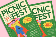 Picnic Festival Flyer, a Flyer Template by Gumico Studio. (Thumbnail 3 of 3)