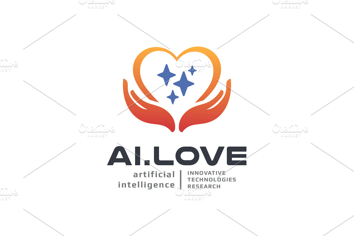 Heart and Hands Care Ai Logo, a Branding & Logo Template by Design_Planet (Photo 1 of 4)