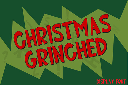 Christmas Grinched, a Handwritten Font by Mini_World