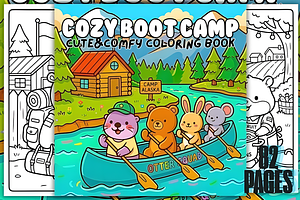 Cozy Boot Camp Cute & Comfy, an Animal Illustration by Design Station