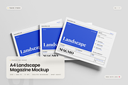 A4 Landscape Magazine Mockup, a Books & Magazine Mockup by Toasin Studio (Thumbnail 1 of 7)
