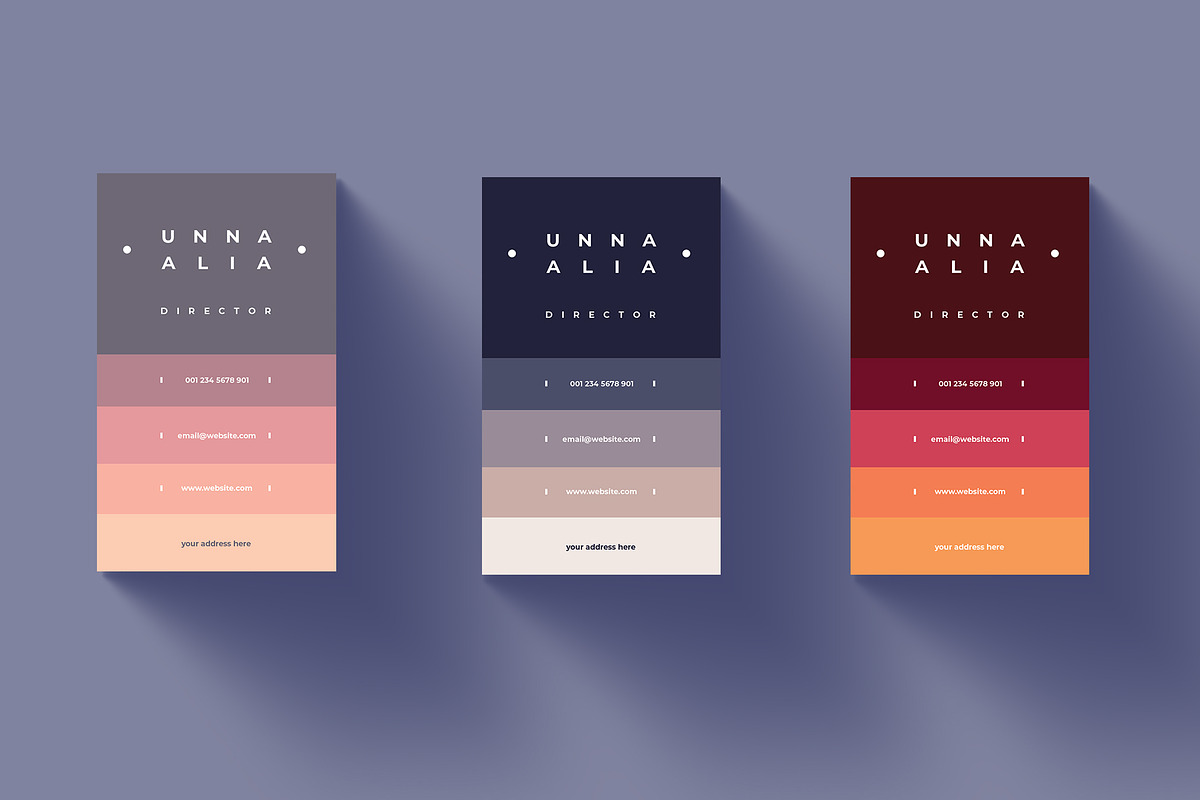 Unna Personal Business Card Template, a Business Card Template by Meknya (Photo 2 of 7)