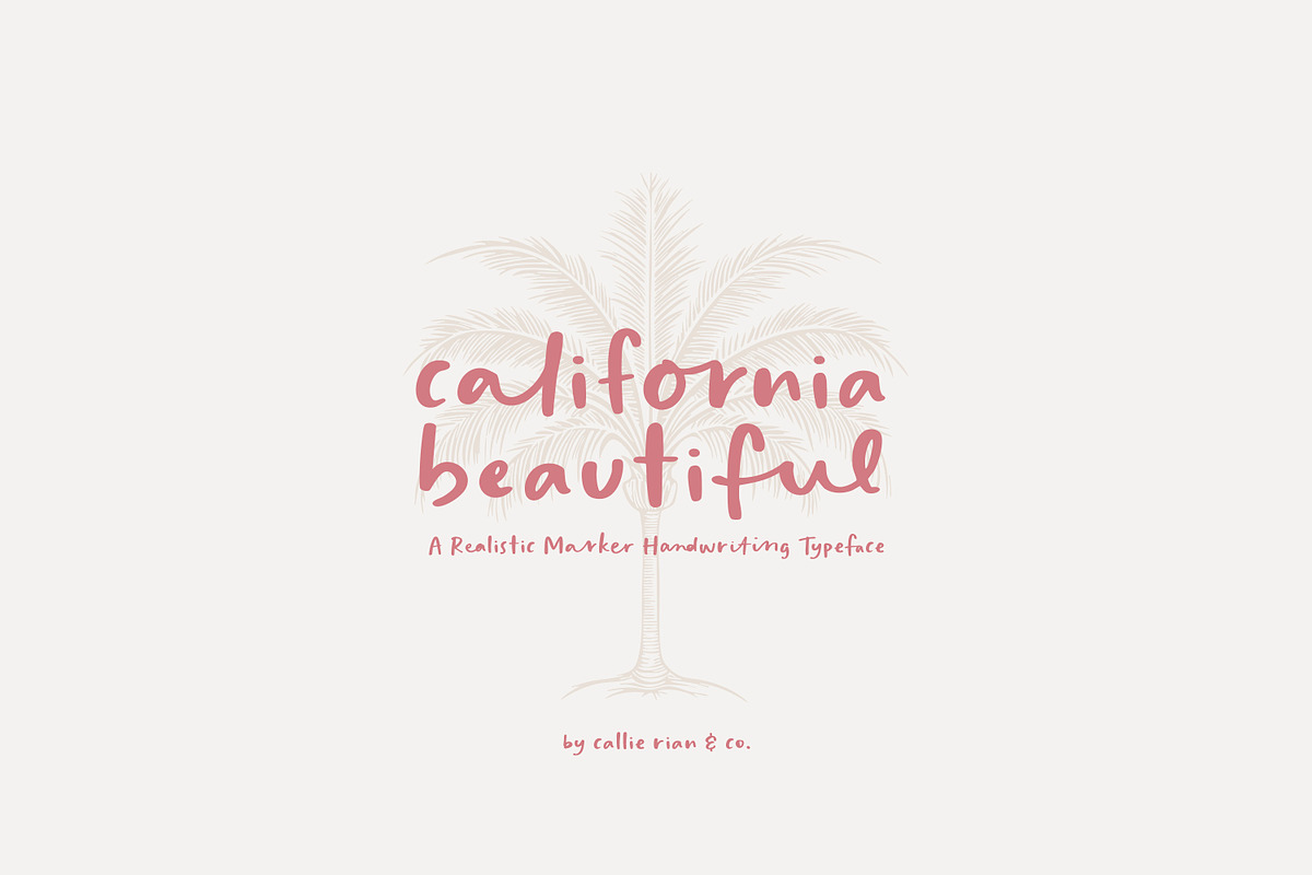 California Beautiful Semi-Script, a Font by Callie Rian & Co. (Photo 1 of 12)