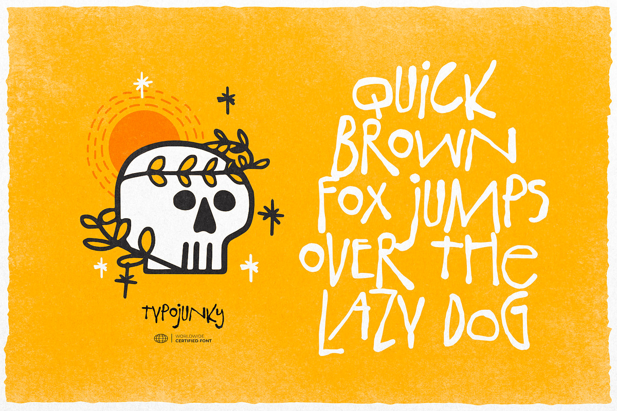 Typojunky - Ugly Font, a Handwritten Font by ikiiko (Photo 2 of 7)