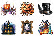 Vintage Glitter Halloween Clipart, an Illustration by DreamPrint404 (Thumbnail 3 of 5)