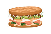 Sandwiches, toasts and burgers set, a Food Illustration by Good Studio (Thumbnail 3 of 21)