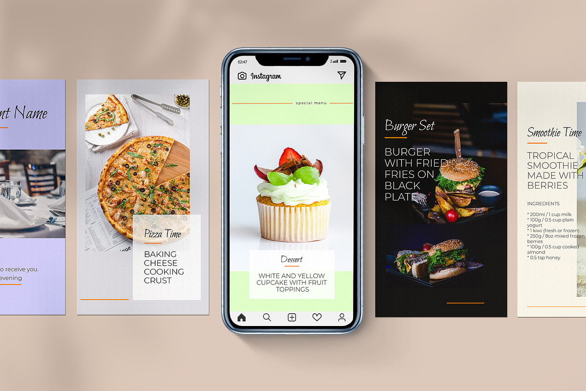 Restaurant Social Media Pack PS, a Social Media Template by goodesign (Photo 6 of 7)